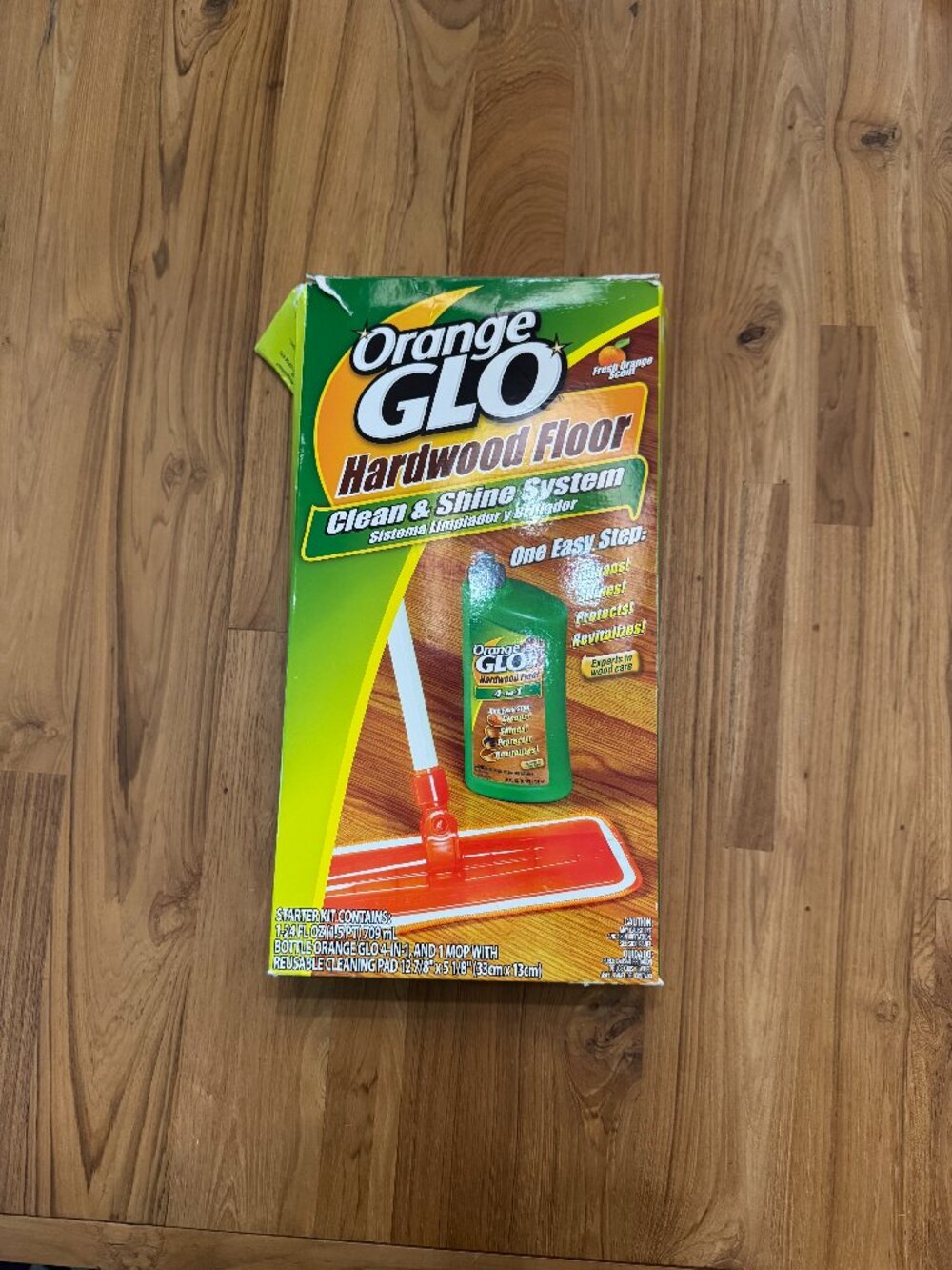 Orange Glo Hardwood Floor Clean & Shine System Fresh Orange Scent Starter Kit